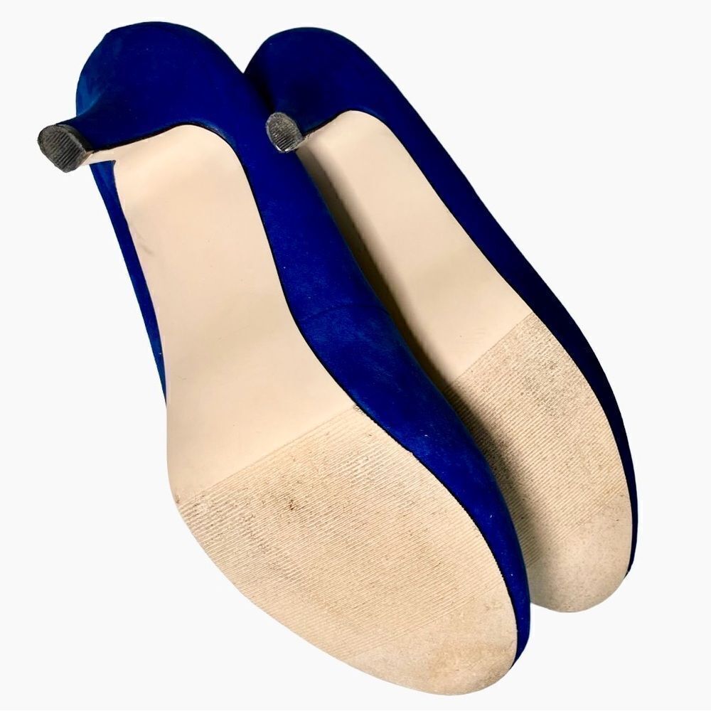 Madden Girl Faux Suede Hidden Platform High Heels in Cobalt Blue Women’s 8 - Picture 5 of 7